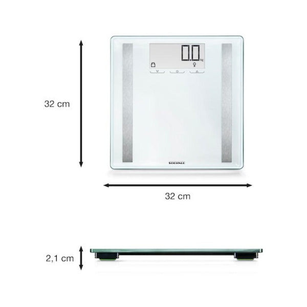 SOEHNLE SHAPE SENSE BATHROOM SCALE CONTROL 200 BODY ANALYSI