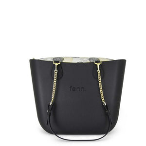 FENN BAG ORIGINAL BLACK W/GOLD CHAIN