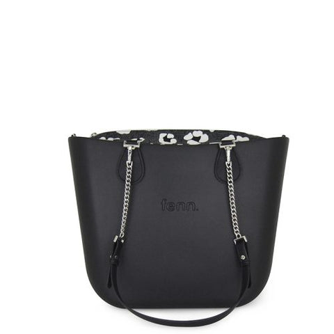 FENN BAG ORIGINAL BLACK SILVER CHAIN