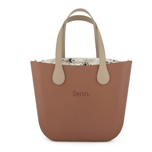 FENN ORIGINAL TAN BAG  STONE HANDLE