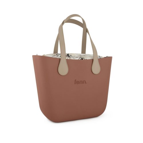 FENN ORIGINAL TAN BAG  STONE HANDLE
