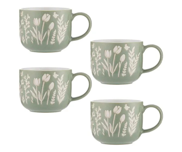 MASON CASH IN THE MEADOW MUG GREEN TULIP