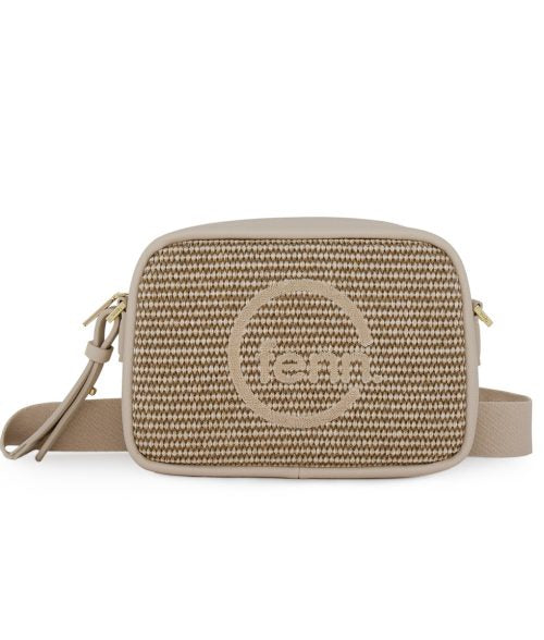 FENN CROSSBODY WEAVE WARM BROWN/GOLD