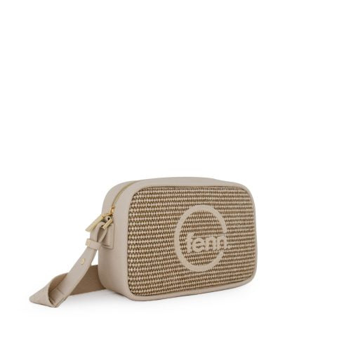 FENN CROSSBODY WEAVE WARM BROWN/GOLD
