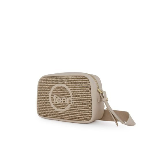 FENN CROSSBODY WEAVE WARM BROWN/GOLD