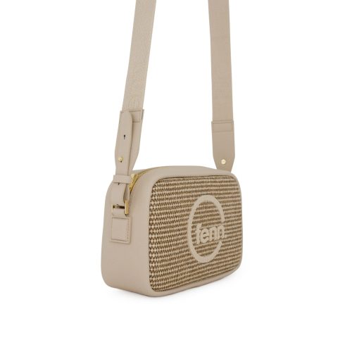 FENN CROSSBODY WEAVE WARM BROWN/GOLD