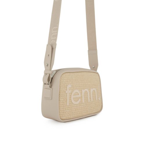 FENN CROSSBODY WEAVE BEIGE SILVER