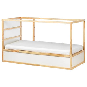 IKEA KURA REVERSIBLE BED, WHITE/ PINE