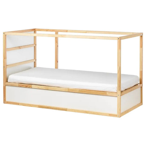IKEA KURA REVERSIBLE BED, WHITE/ PINE