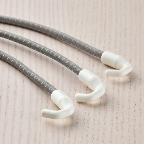 IKEA SKADIS ELASTIC CORD ,3PACK GREY
