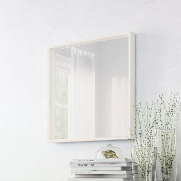 IKEA NISSEDAL MIRROR 65X65CM WHITE