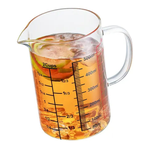 CREATIVE COOKING GLASS MEASURING JUG