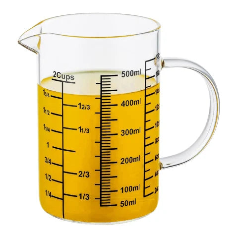 CREATIVE COOKING GLASS MEASURING JUG