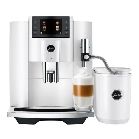 JURA COFFEE MAKER E8 PIANO WHITE