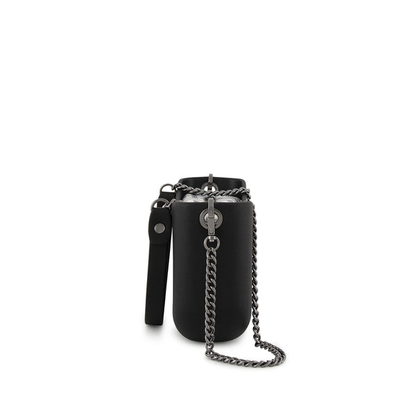 FENN BAG CLASSIC BLACK GUNMETAL HANDLE