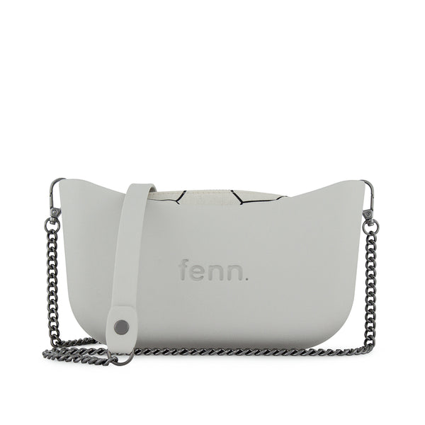 FENN BAG CLASSIC GREY GUNMETAL CHAIN