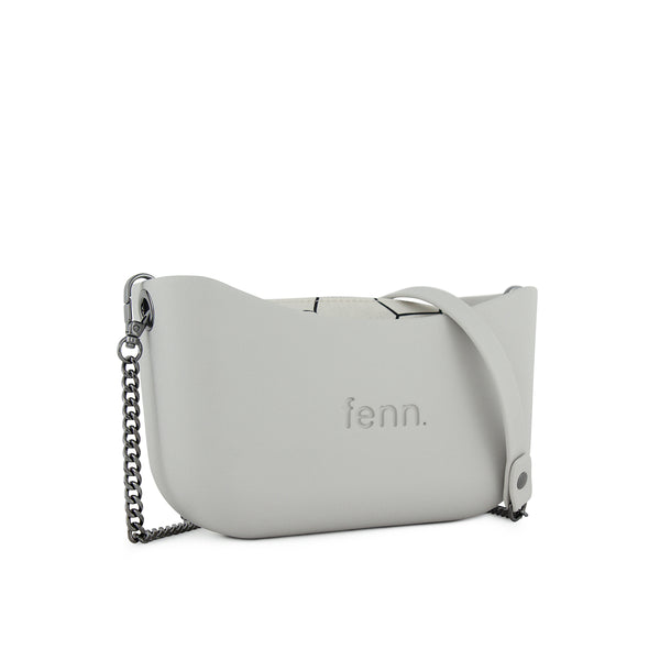 FENN BAG CLASSIC GREY GUNMETAL CHAIN