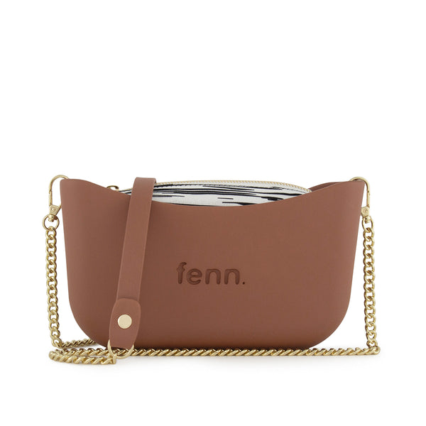 FENN BAG CLASSIC TAN GOLD CHAIN