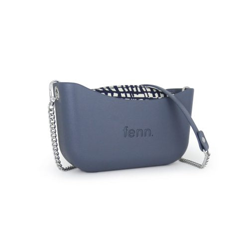 FENN BAG CLASSIC DENIM SILVER CHAIN