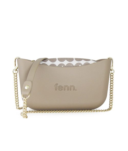 FENN CLASSIC BAG STONE GOLD CHAIN