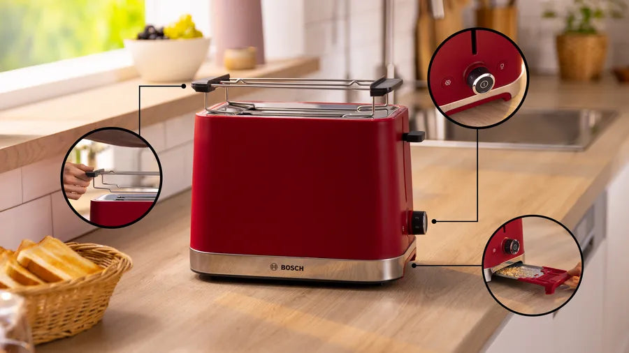 BOSCH COMPACT TOASTER RED – Otto Gunther Online