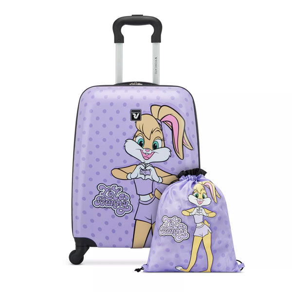 RONCATO LOONEY TUNES CABIN & BACKPACK SET-LILAC
