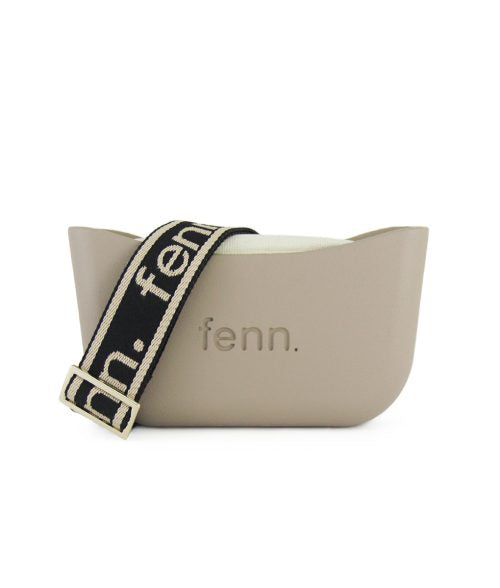 FENN BAG CLASSIC STONE BLACK STRAP