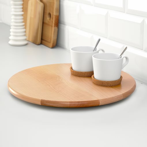 IKEA SNUDDA LAZY SUSAN, SOLID WOOD