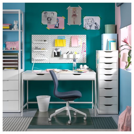 IKEA ALEX DESK , 132X58CM WHITE