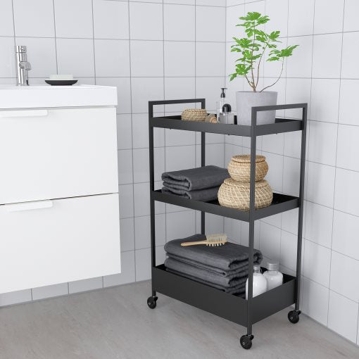 NISSAFORS TROLLEY 50.5X30.83CM, BLACK