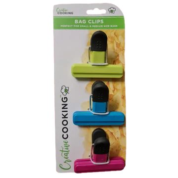 CREATIVE COOKING BAG CLIP SET 3X SMALL