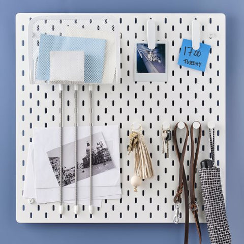 IKEA SKADIS PEGBOARD, 26X56CM, WHITE