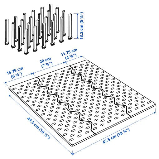 IKEA UPPDATERA PEGBOARD DRAWER