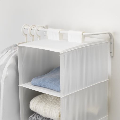 IKEA MULIG CLOTHS BAR WHITE,60-90CM