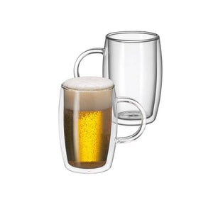 BRAU TWIN WALL MUG 2PCE SET, 500ML