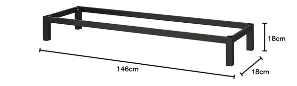 IKEA KALLAX UNDERFRAME, BLACK 146X39X18CMCM