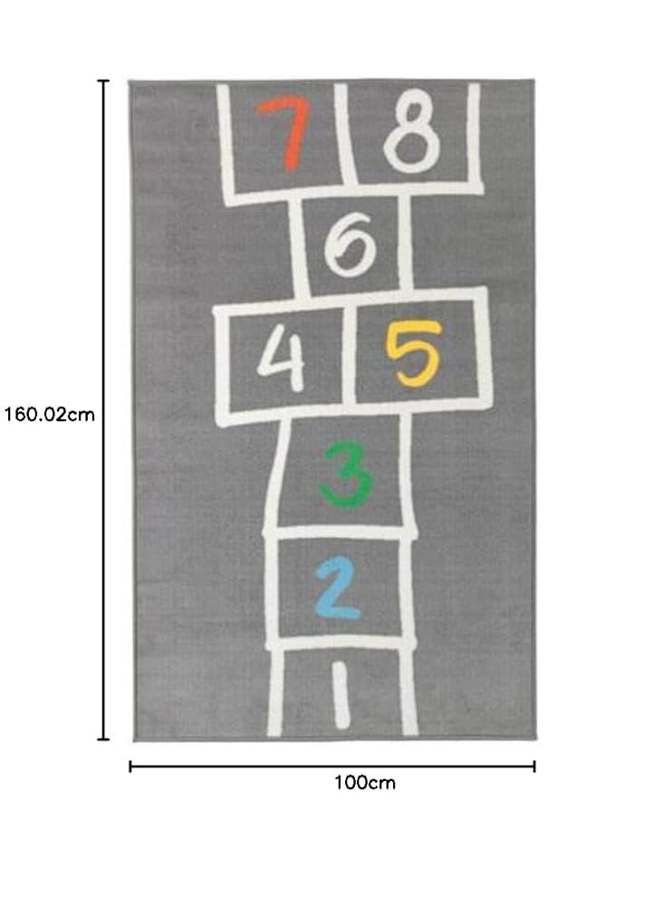 IKEA HENNHOS RUG 100X 160CM, GREY