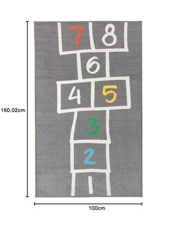 IKEA HENNHOS RUG 100X 160CM, GREY