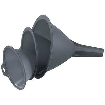 FACKELMANN SET OF 3 FUNNELS PLASTIC 8,9 11CM