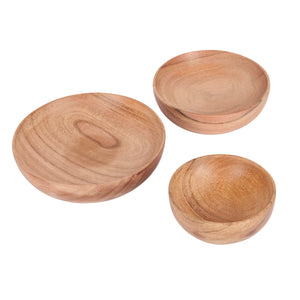 ARTESA NATURAL BOWLS SET OF 3 WOOD