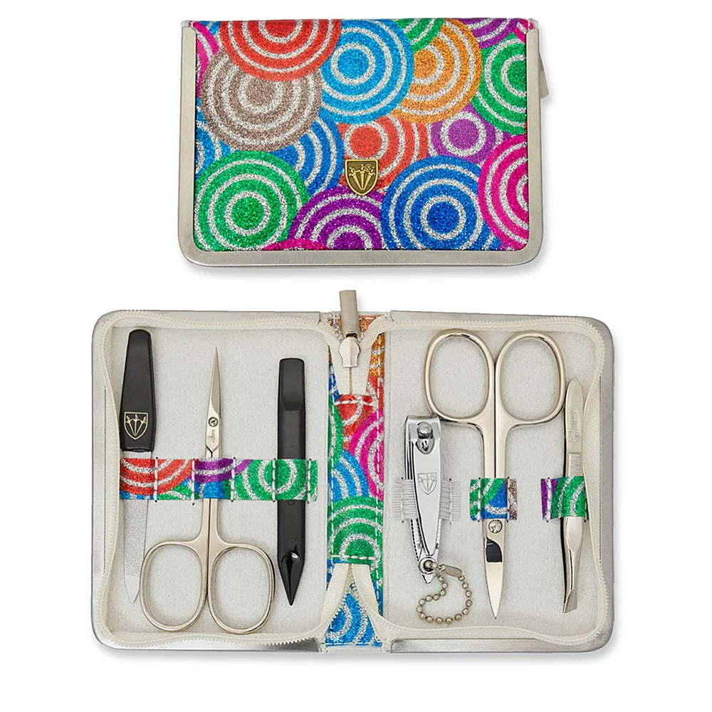 DREI SCHWERTER MANICURE SET COLOURED CIRCLES FASHION