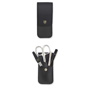 DREI SCHWERTER MANICURE SET BLACK ARTIFICIAL LEATHER