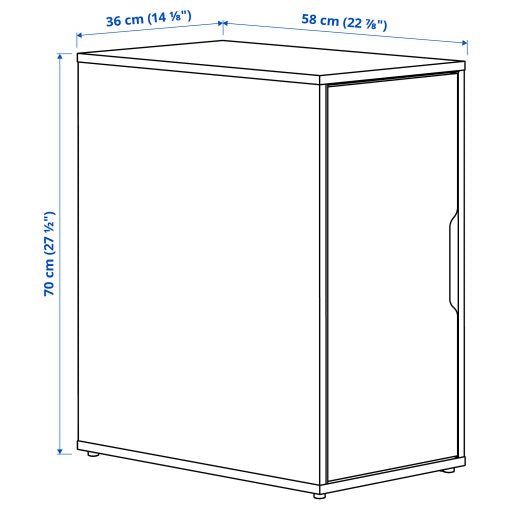 IKEA ALEX STORAGE UNIT, WHITE , 36X70CM