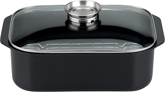 ELO RECTANGULAR ROASTER 40X26CM WITH GRIDDLE & AROMA KNOB