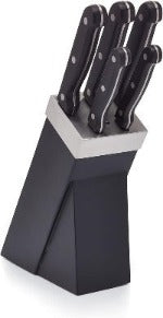 KITCHENCRAFT KNIFE BLOCK SET 5PC BLACK