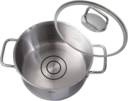 ELO COOKPOT HIGH 14CM WITH GLASS LID THERM