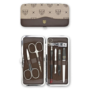 DREI SCHWERTER MANICURE SET TEXTILE ROYAL