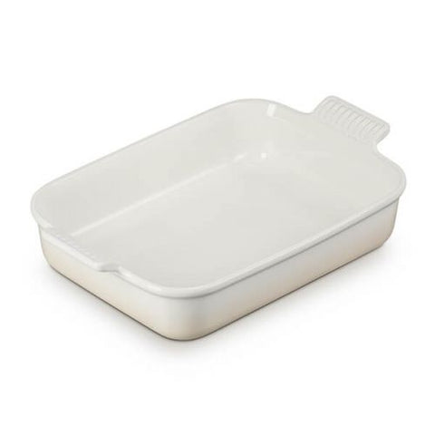 LE CREUSET HERITAGE RECTANGULAR DISH 32CM MERINGUE