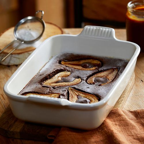 LE CREUSET HERITAGE RECTANGULAR DISH 32CM MERINGUE