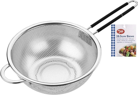 TALA SS STRAINER WITH SOFT GRIP HANDLE